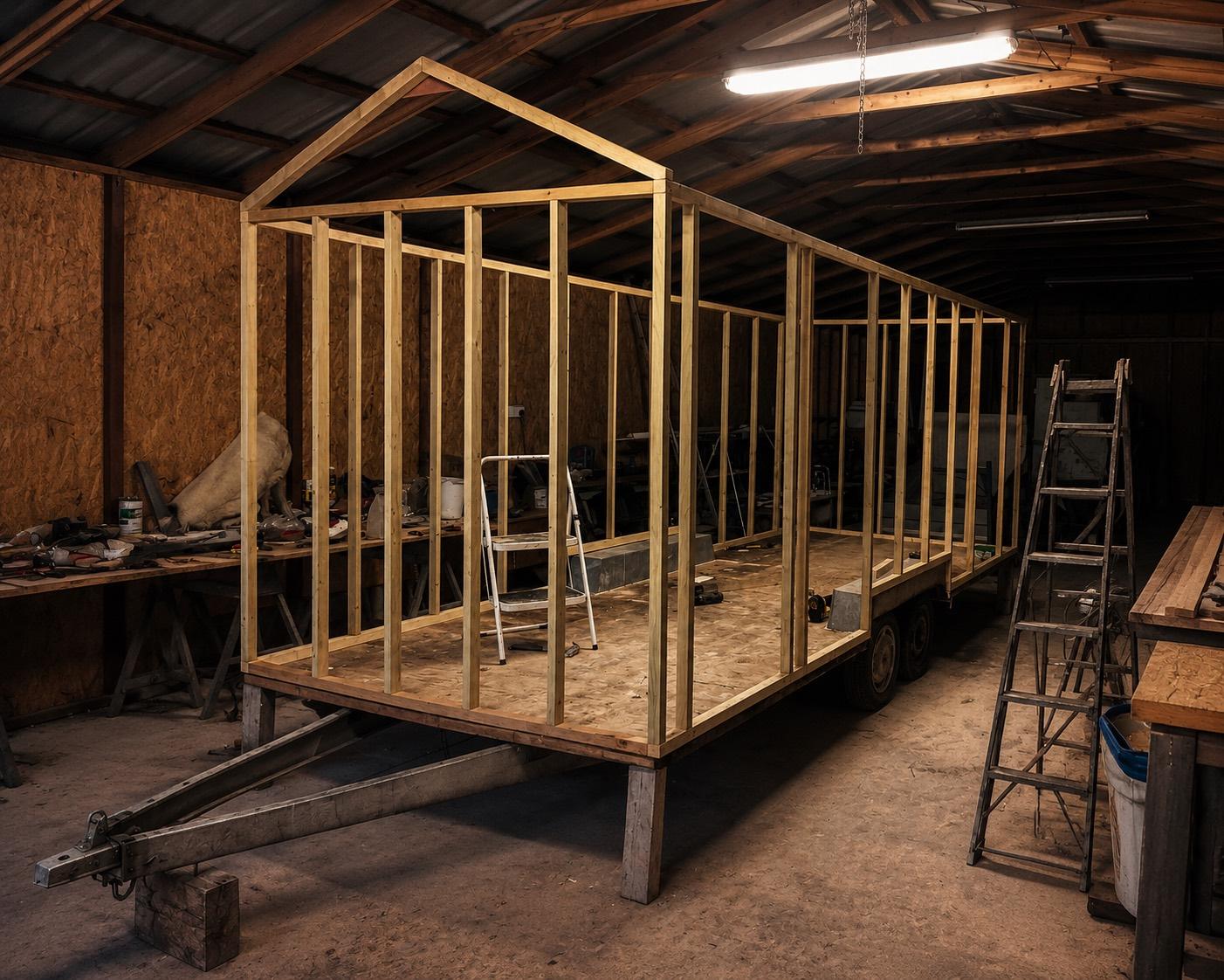 The Hidden Naggin being built by hand