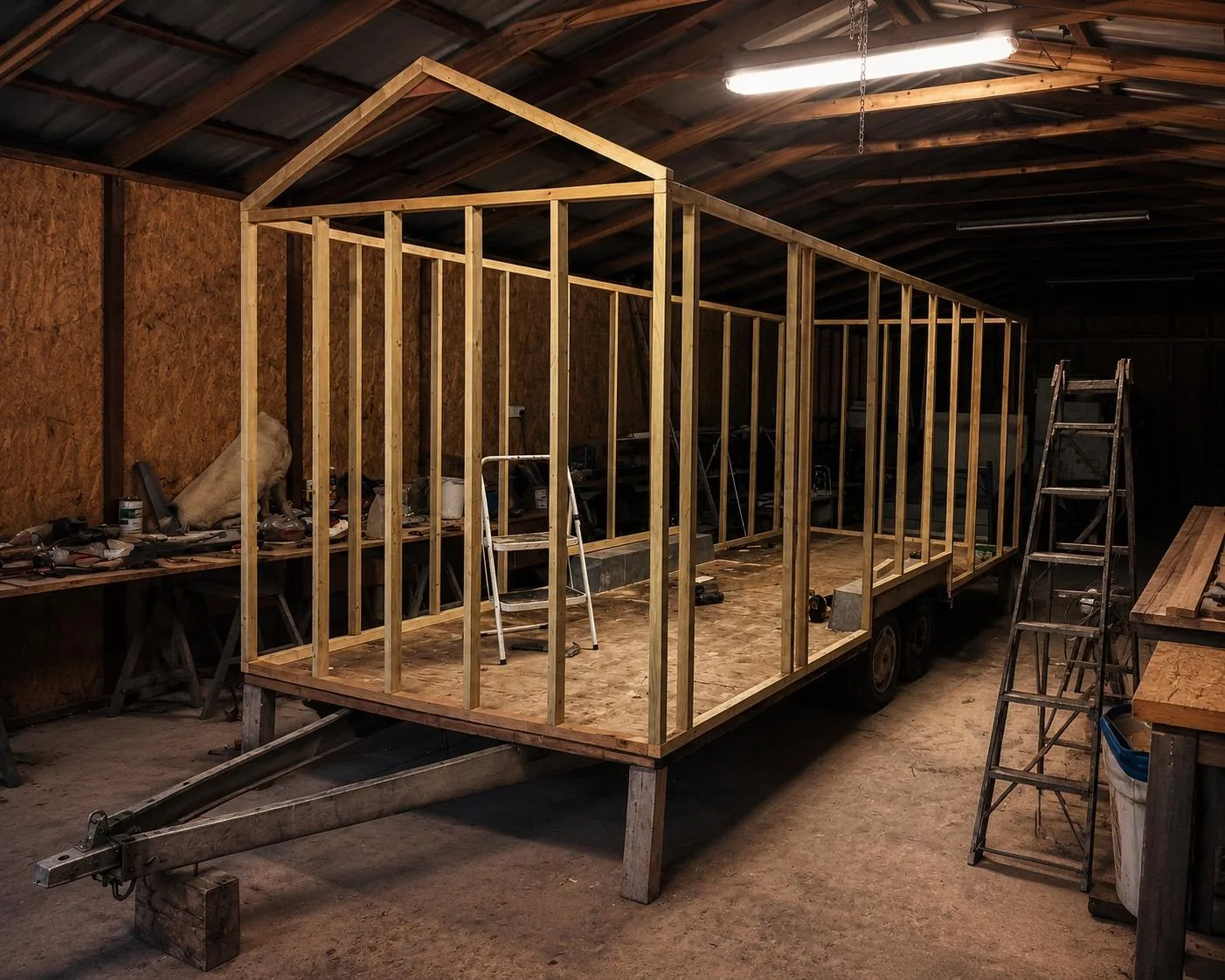 The Hidden Naggin being built by hand