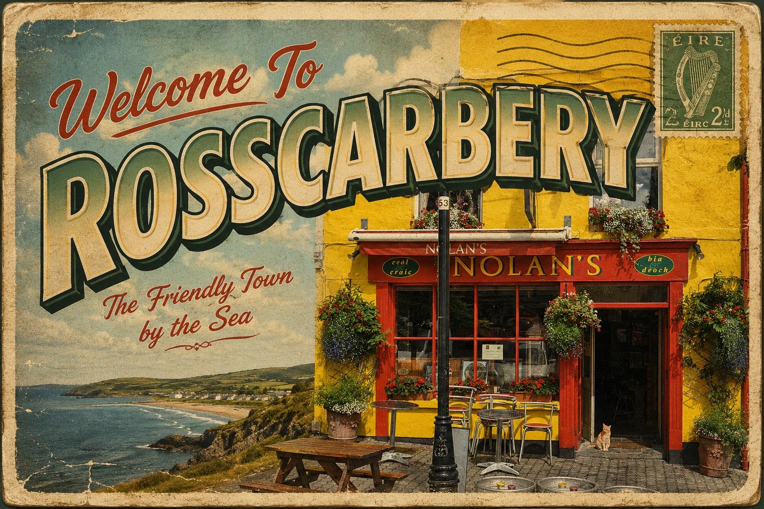 Welcome to Rosscarbery sign