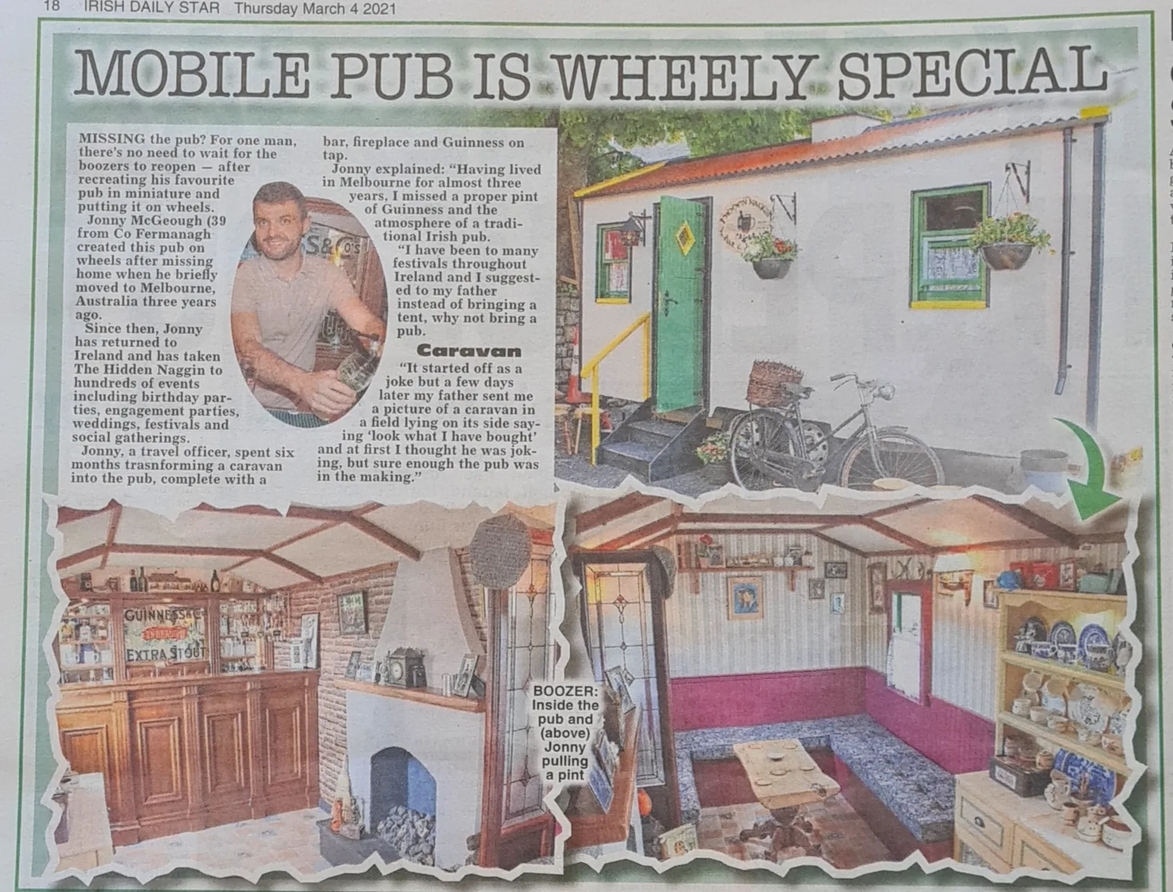 Irish Daily Star article about The Hidden Naggin